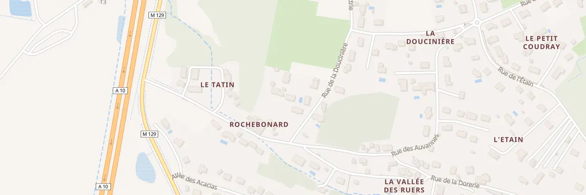 Plan du 20 Rue de la Doucinière à Parçay-Meslay