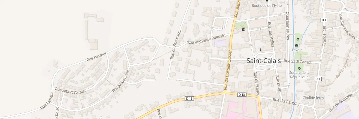 Plan du 7 Rue du Panorama à Saint-Calais