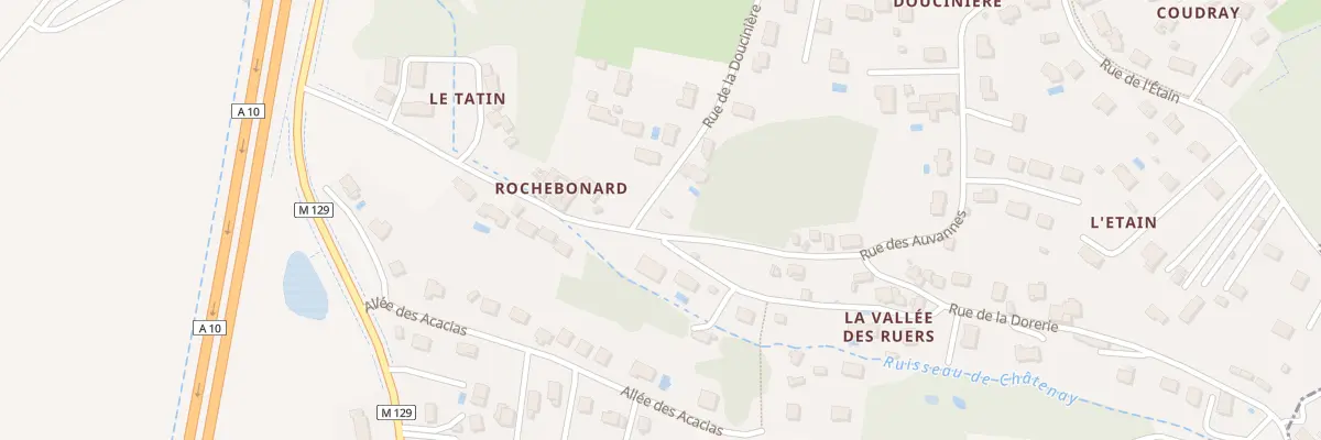 Plan du 20 Rue des Auvannes à Parçay-Meslay