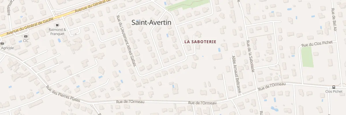 Plan du 32 Rue Lieutenant Alfred Gallais à Saint-Avertin