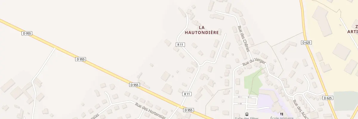 Plan du 7 La Hautondiere à Berd’huis