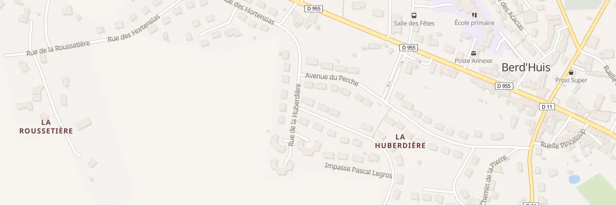 Plan du 1 Rue du Stade à Berd’huis