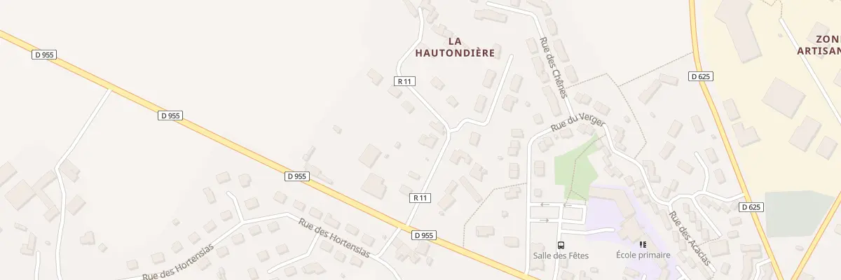Plan du 3 La Hautondiere à Berd’huis