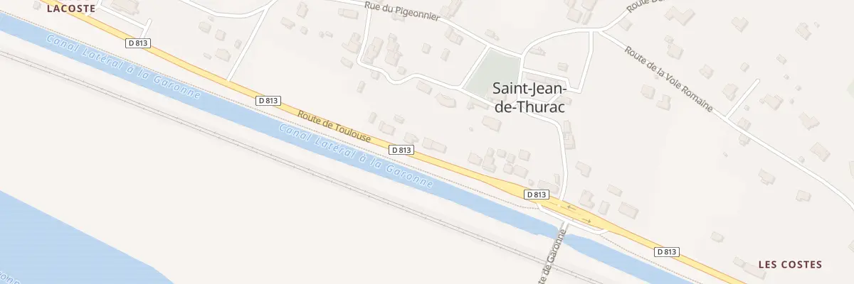 Plan du 5013 Le Bourg à Saint-Jean-de-Thurac