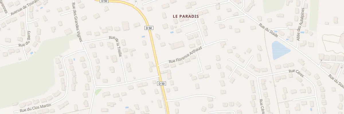 Plan du 2 Rue Florence Arthaud à Veigné