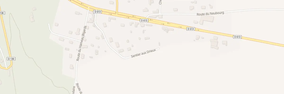 Plan du 3 Sen aux Drieux à Nassandres sur Risle