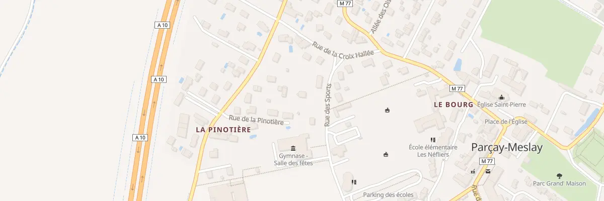 Plan du 4 Rue des Sports à Parçay-Meslay