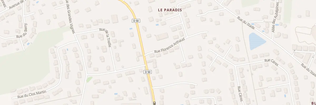 Plan du 3 Rue Florence Arthaud à Veigné
