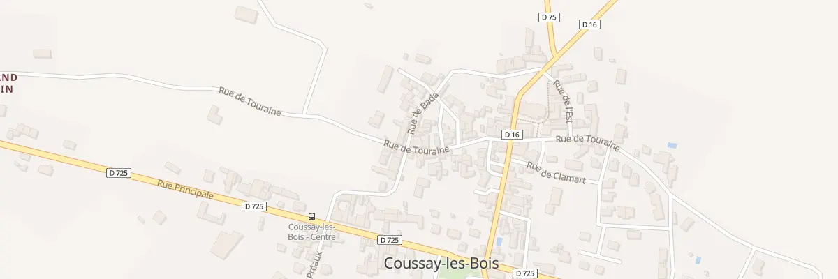 Plan du 36 Rue de Touraine à Coussay-les-Bois