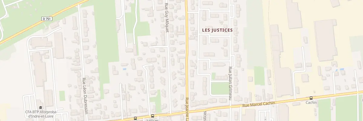 Plan du 21 Rue Jeanne Labourbe à Saint-Pierre-des-Corps