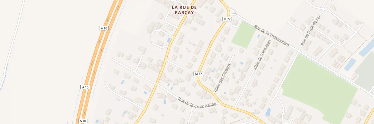 Plan du 73 Rue de la Mairie à Parçay-Meslay