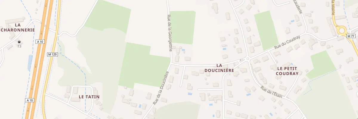 Plan du 1 Rue de la Georgettrie à Parçay-Meslay
