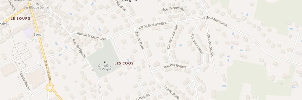 Plan du 6 Rue du Stade à Veigné