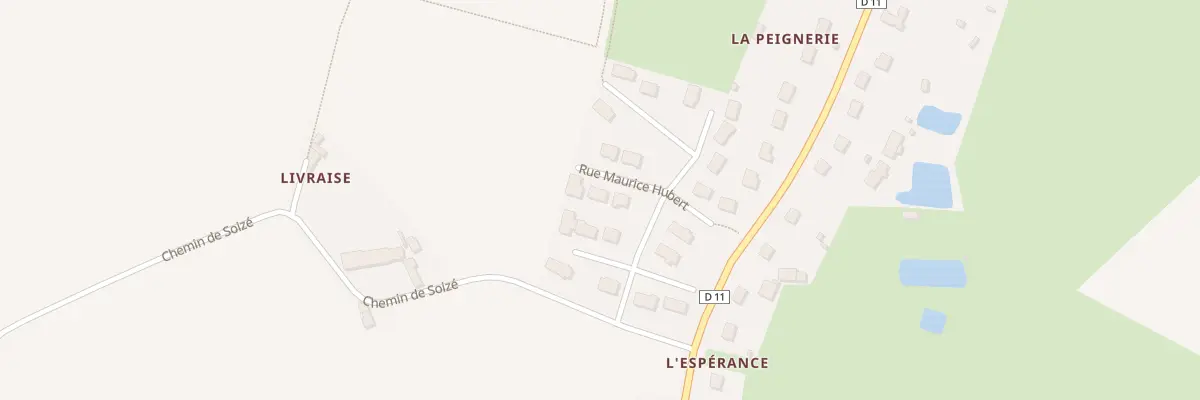 Plan du 8 Rue Maurice Hubert à Berd’huis