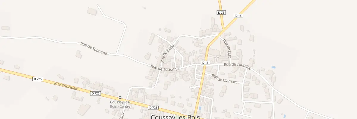 Plan du 3 Rue du Lavoir à Coussay-les-Bois