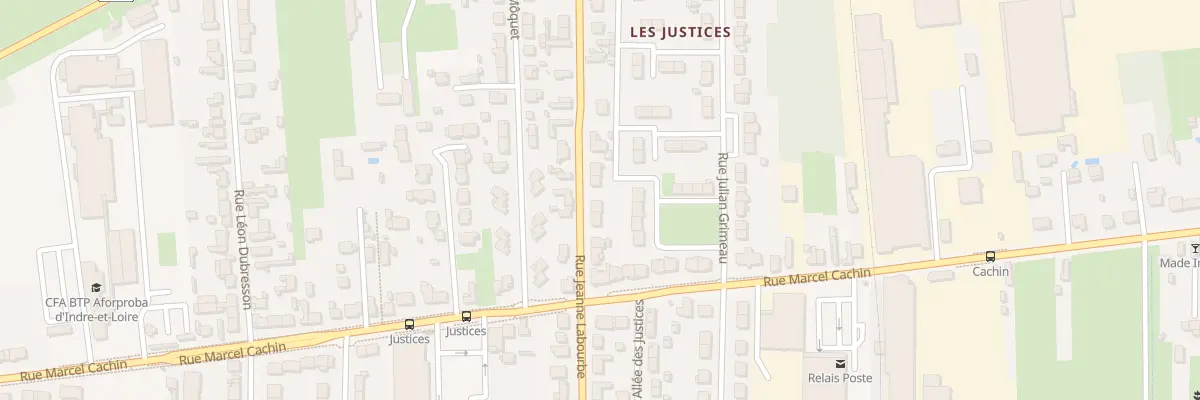 Plan du 42 Rue Jeanne Labourbe à Saint-Pierre-des-Corps