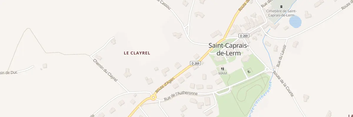 Plan du 230 Rte d’Agen à Saint-Caprais-de-Lerm
