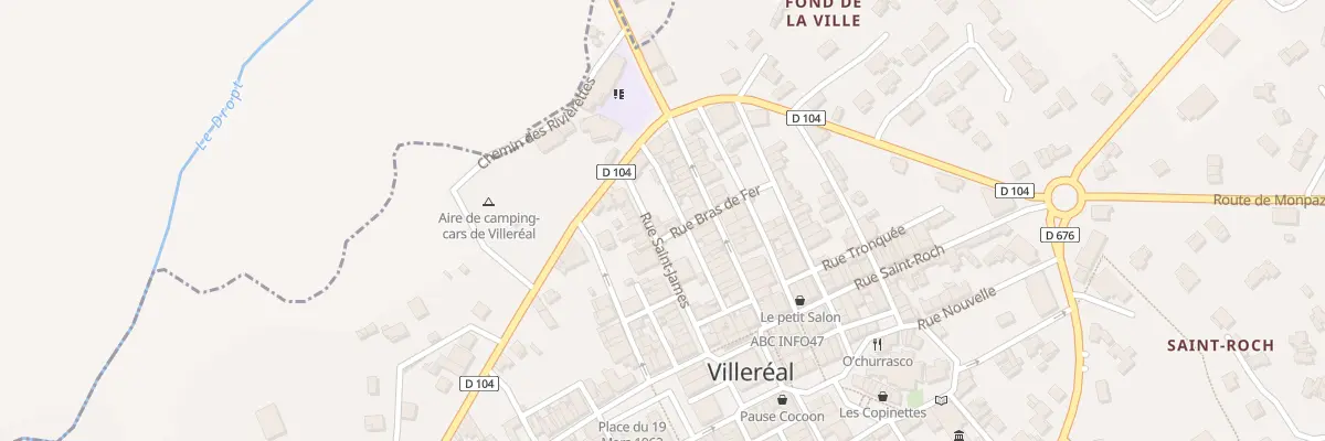 Plan du 2 Rue Saint-James à Villeréal
