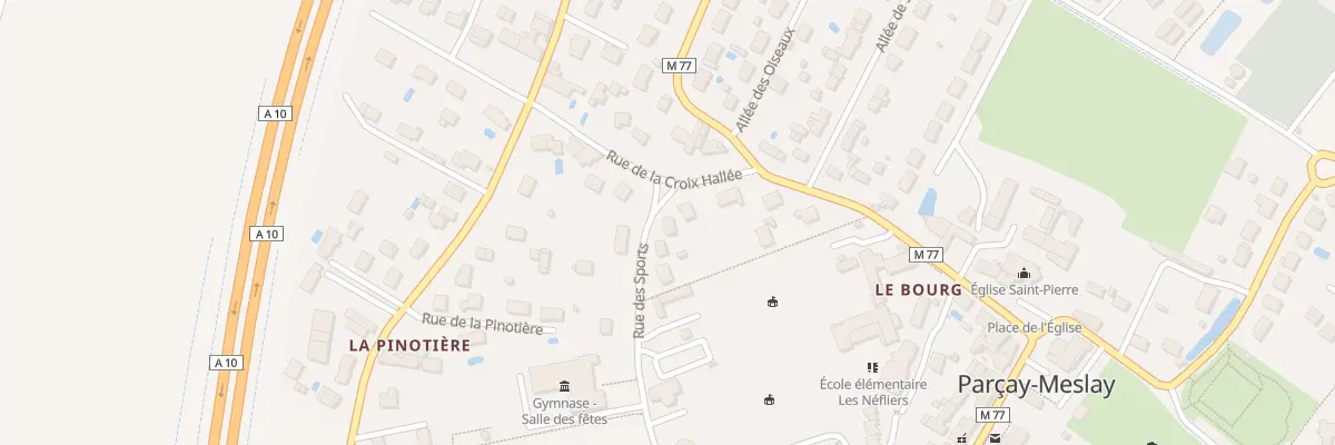 Plan du 1 Rue des Sports à Parçay-Meslay