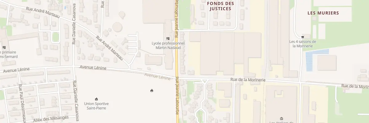 Plan du 108 Rue Jeanne Labourbe à Saint-Pierre-des-Corps