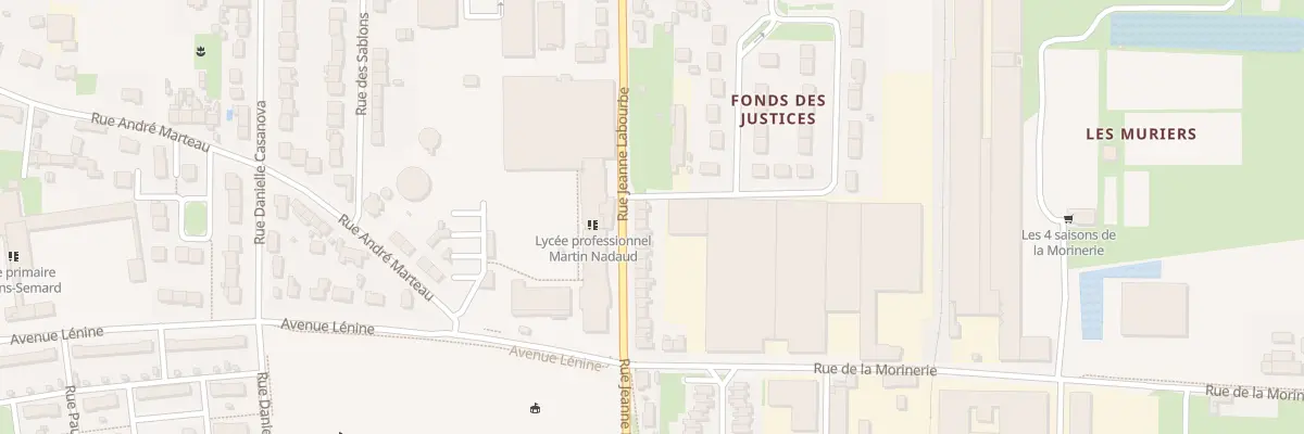 Plan du 90 Rue Jeanne Labourbe à Saint-Pierre-des-Corps