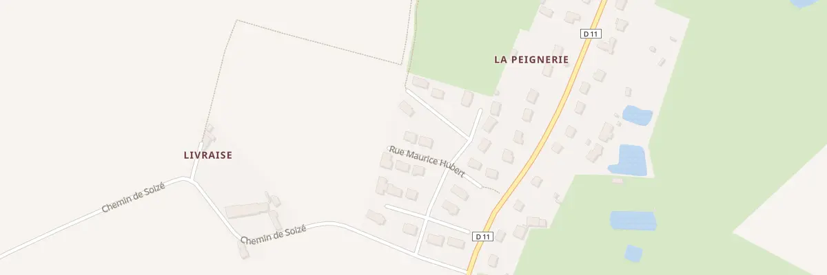 Plan du 11 Rue Maurice Hubert à Berd’huis
