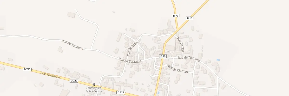 Plan du 4 Rue du Lavoir à Coussay-les-Bois