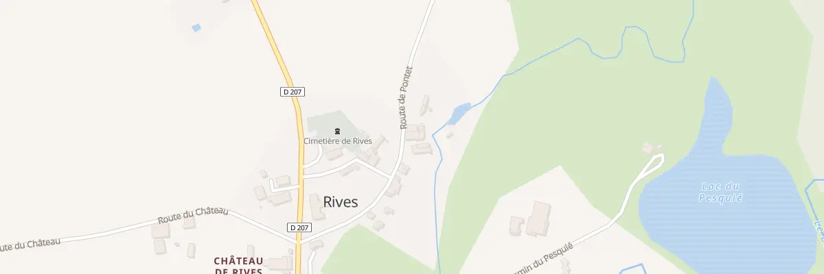 Plan du 192B Rte de Pontet à Rives