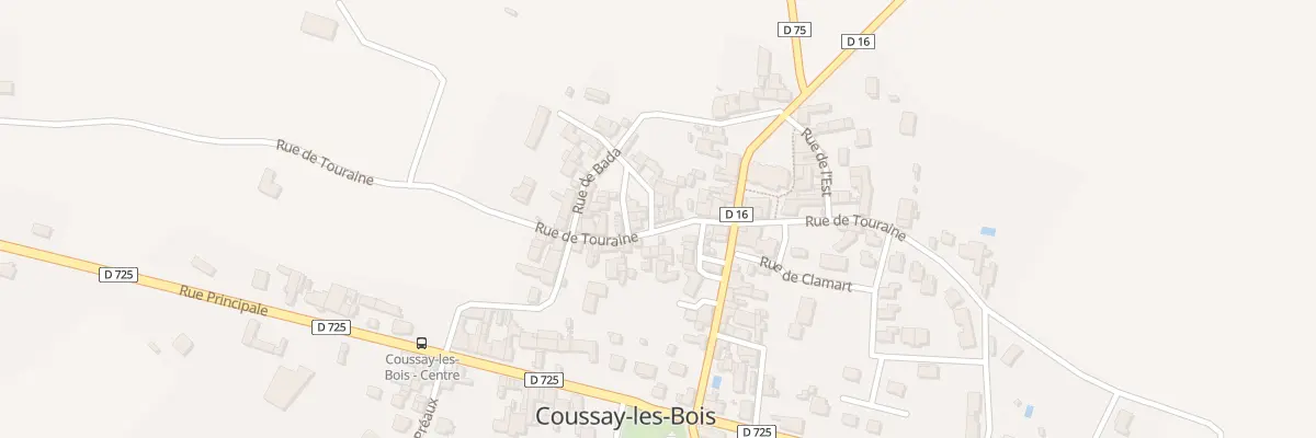 Plan du 30 Rue de Touraine à Coussay-les-Bois