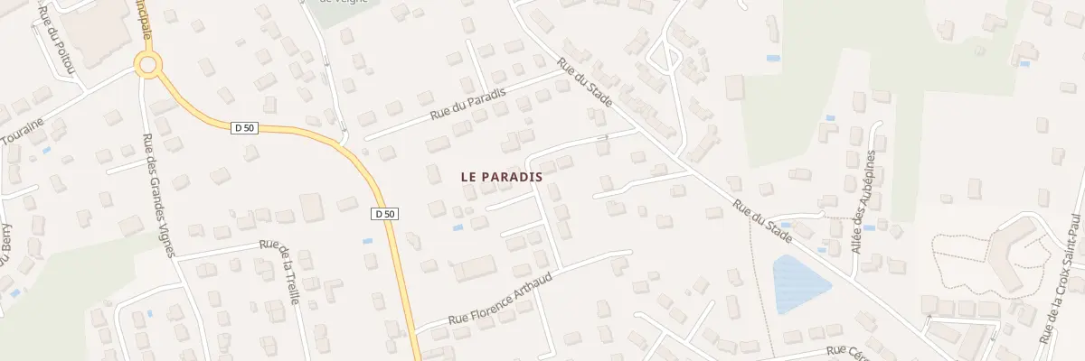 Plan du 25 Rue Florence Arthaud à Veigné