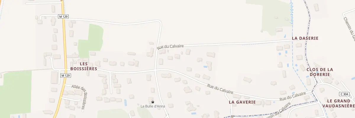 Plan du 25 Rue du Calvaire à Parçay-Meslay