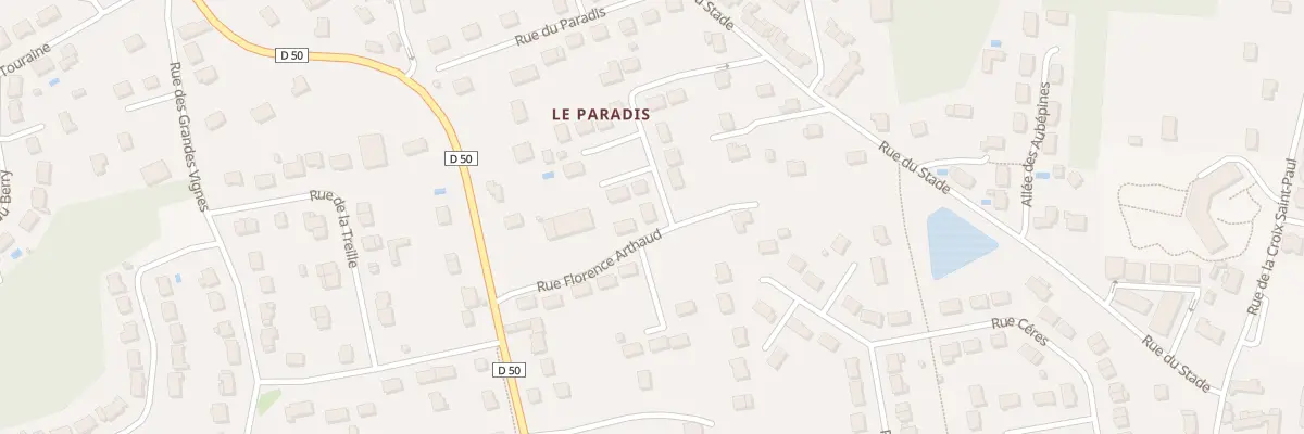 Plan du 8 Rue Florence Arthaud à Veigné