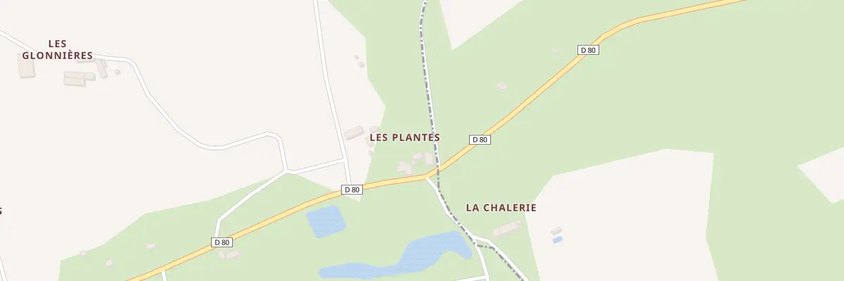 Plan du 17 Les Plantes à Montrouveau