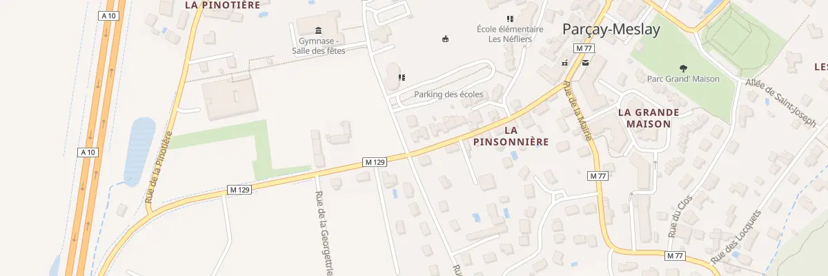 Plan du 30 Rue de la Pinsonnière à Parçay-Meslay