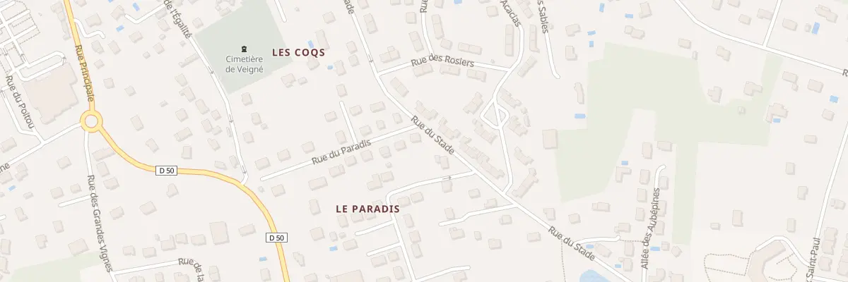 Plan du 11 Rue du Stade à Veigné