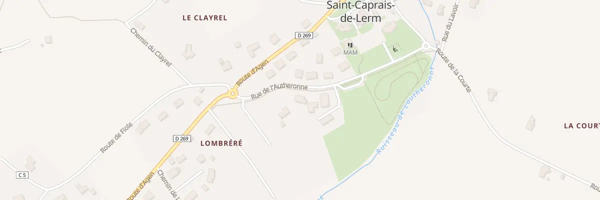 Plan du 116 Rue de L’Autheronne à Saint-Caprais-de-Lerm