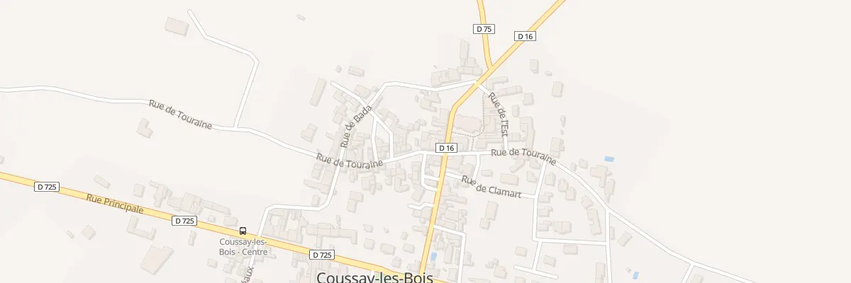 Plan du 24 Rue de Touraine à Coussay-les-Bois