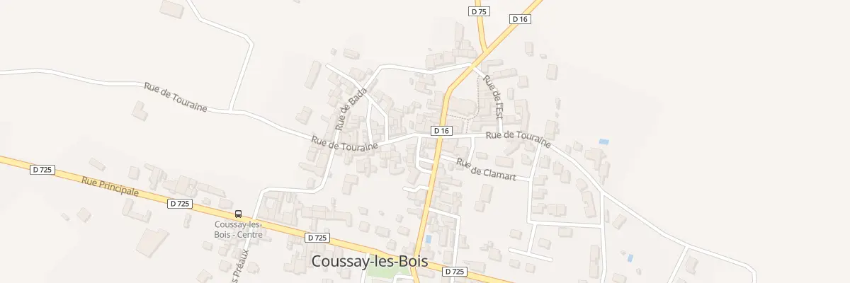 Plan du 19 Rue de Touraine à Coussay-les-Bois