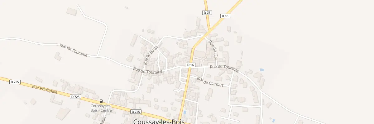 Plan du 22 Rue de Touraine à Coussay-les-Bois