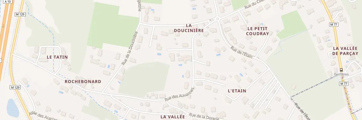 Plan du 4 Rue des Auvannes à Parçay-Meslay