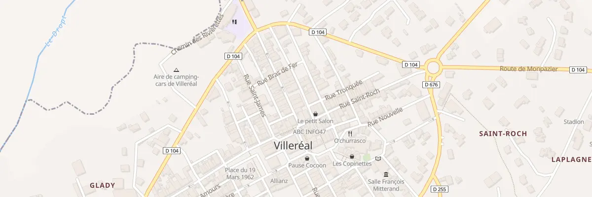 Plan du 28 Rue du Dropt à Villeréal