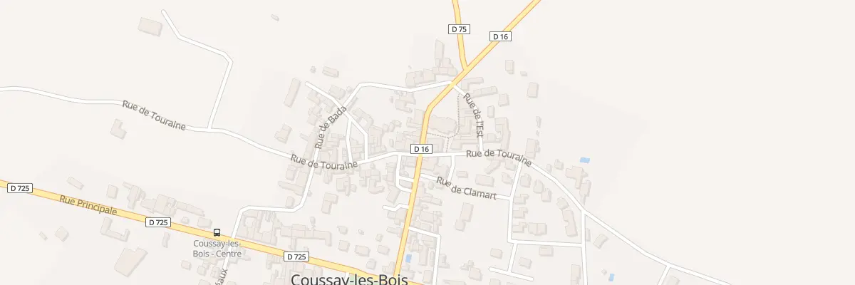 Plan du 12 Rue de l’Eglise à Coussay-les-Bois