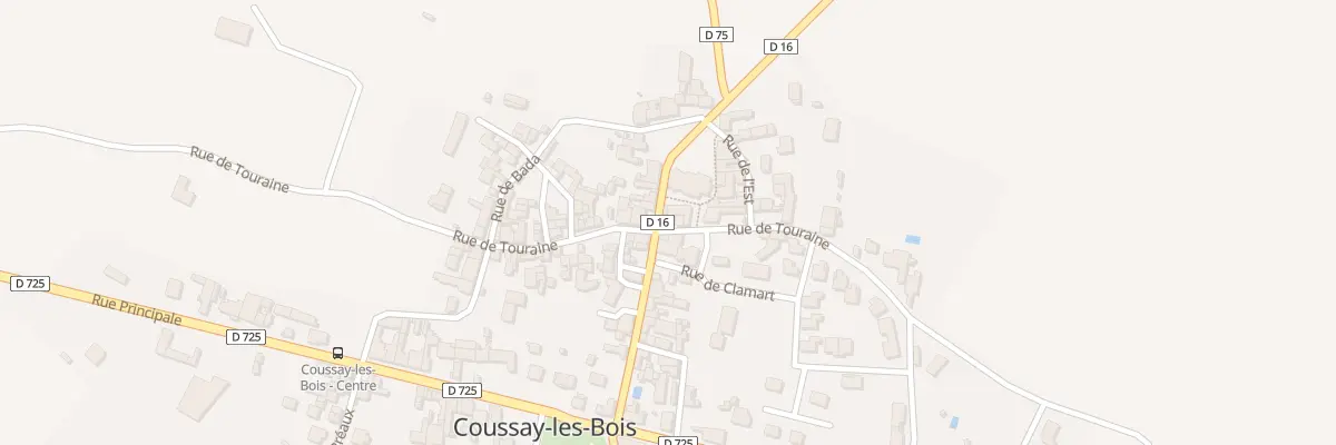 Plan du 20 Rue de Touraine à Coussay-les-Bois