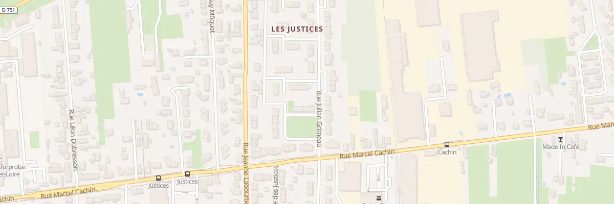 Plan du 3 Rue des justices à Saint-Pierre-des-Corps