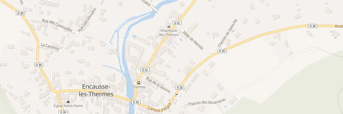 Plan du 36 Rue de la Fontaine à Encausse-les-Thermes