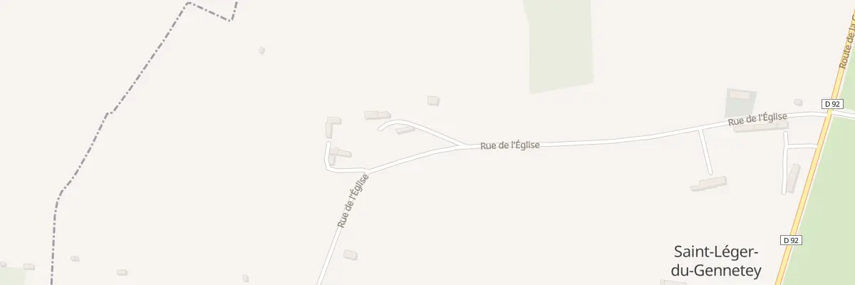 Plan du 410 Rue de l’Eglise à Saint-Léger-du-Gennetey
