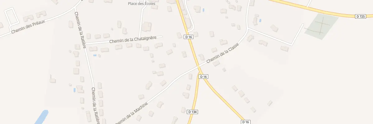 Plan du 10 Rte de Pleumartin à Coussay-les-Bois