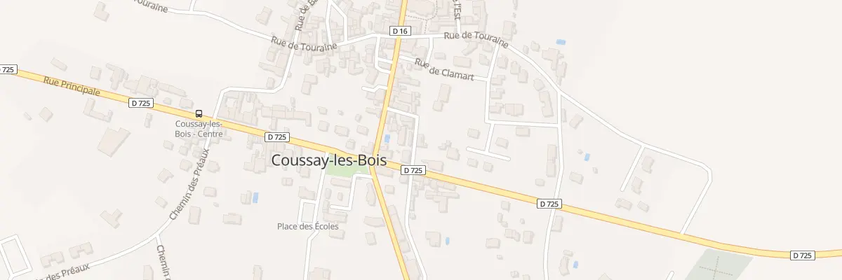 Plan du 9 Rue de l’Ancienne Ecole à Coussay-les-Bois