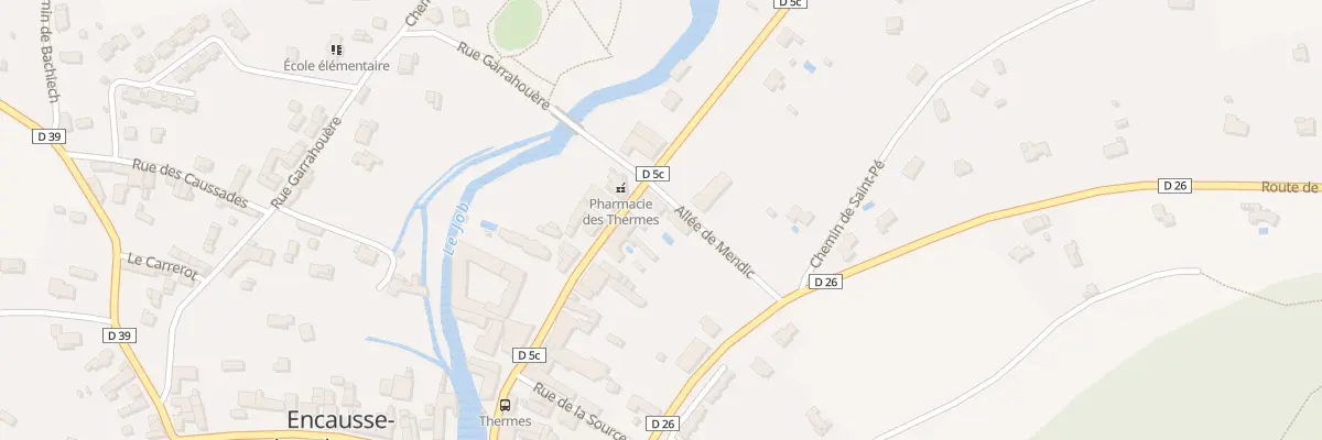 Plan du 44 Rue de la Fontaine à Encausse-les-Thermes