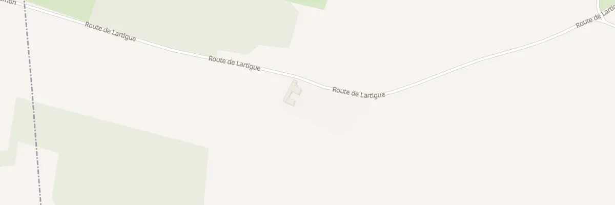 Plan du 1185 Rte de Lartigue à Saramon